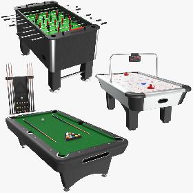 3D model Three Tables Games